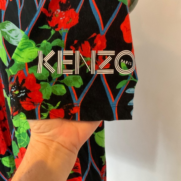 KENZO H&M Men’s Unisex Floral Shirt - Size M - Picture 4 of 6